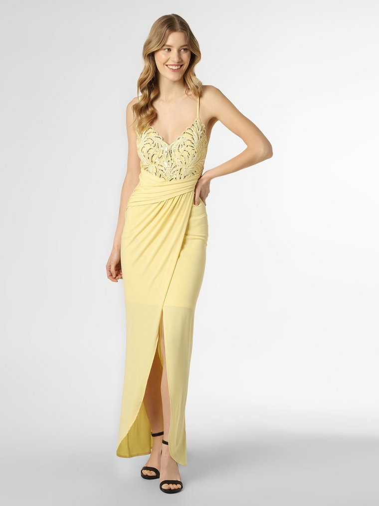 Lipsy - Damska sukienka wieczorowa, żółty