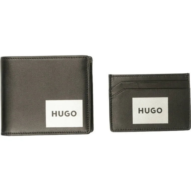 HUGO Skórzany portfel + etui na karty GBHM_4