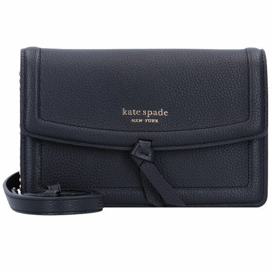 Kate Spade New York Skórzana torba na ramię Knott 18 cm black