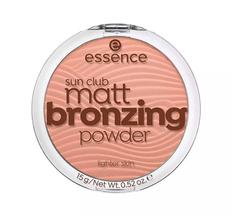 ESSENCE SUN CLUB WEGAŃSKI MATOWY PUDER BRĄZUJĄCY LIGHTER SKIN 15G