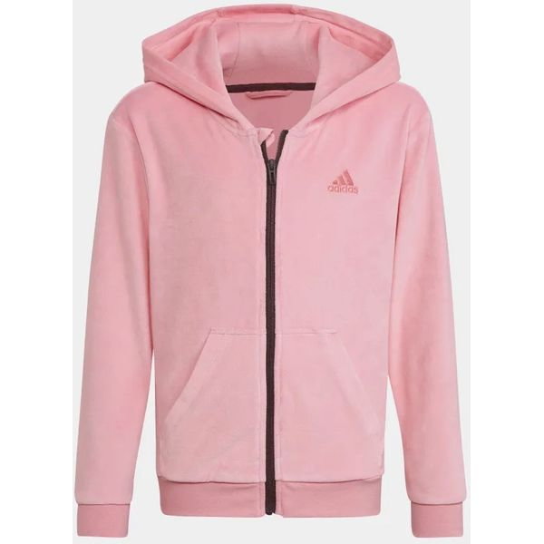 Bluza juniorska Lounge Velour Hoodie Adidas