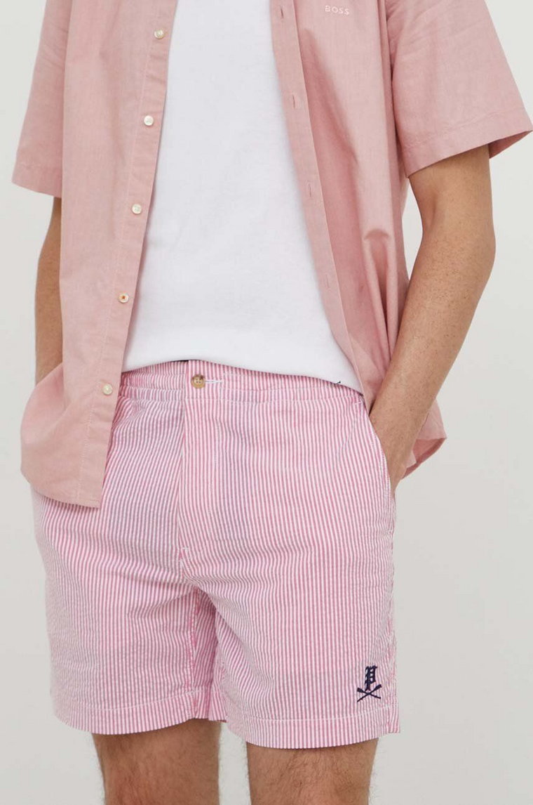 Polo Ralph Lauren szorty męskie kolor różowy 710932440