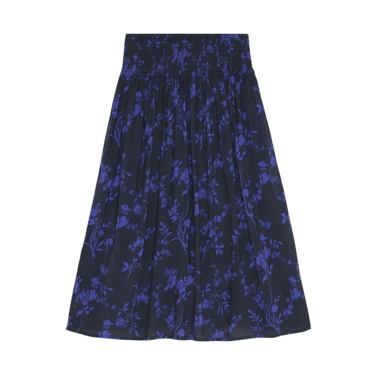 maggie skirt navy flower Moshi Moshi Mind