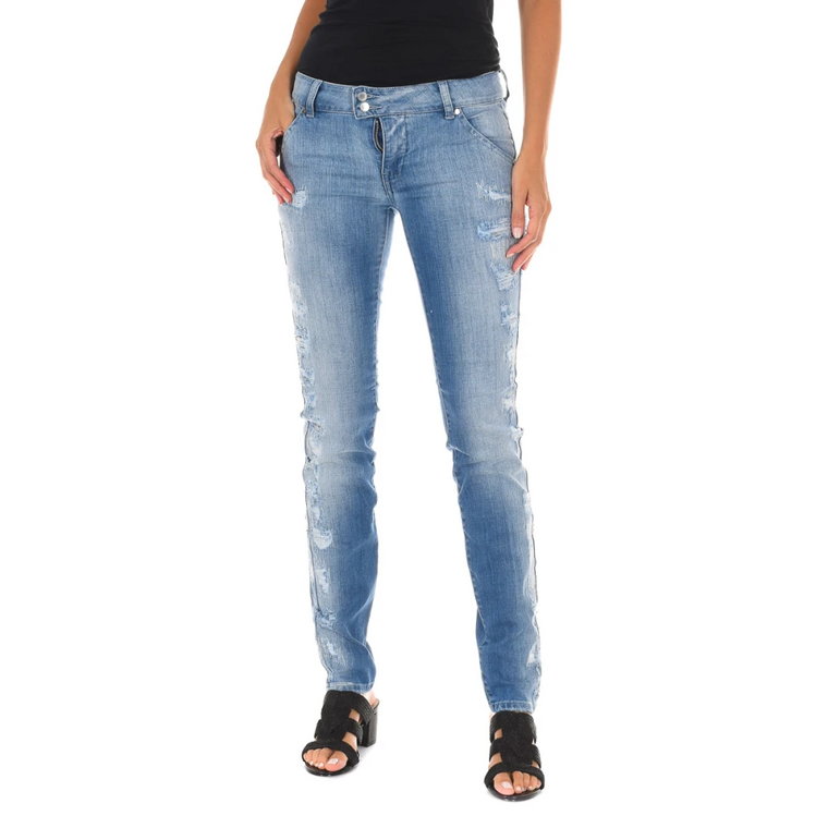 Khaki Slim-Fit Denim Jeans MET
