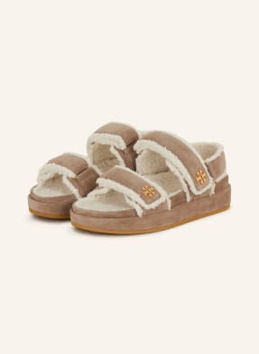 Tory Burch Sandały Na Platformie Kira beige