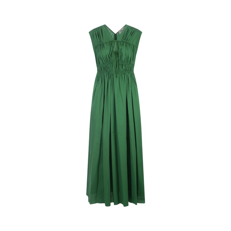 Zielona Sukienka Midi z Bawełny Diane Von Furstenberg