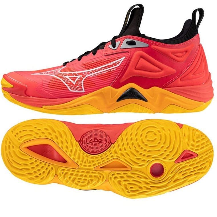 Buty do siatkówki Mizuno Wave Momentum 3 M V1GA231204 czerwone