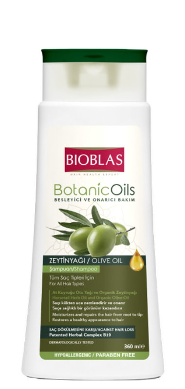 Bioblas Botanic Oils Szampon z oliwy z oliwek przeciw wypadaniu włosów 360 ml