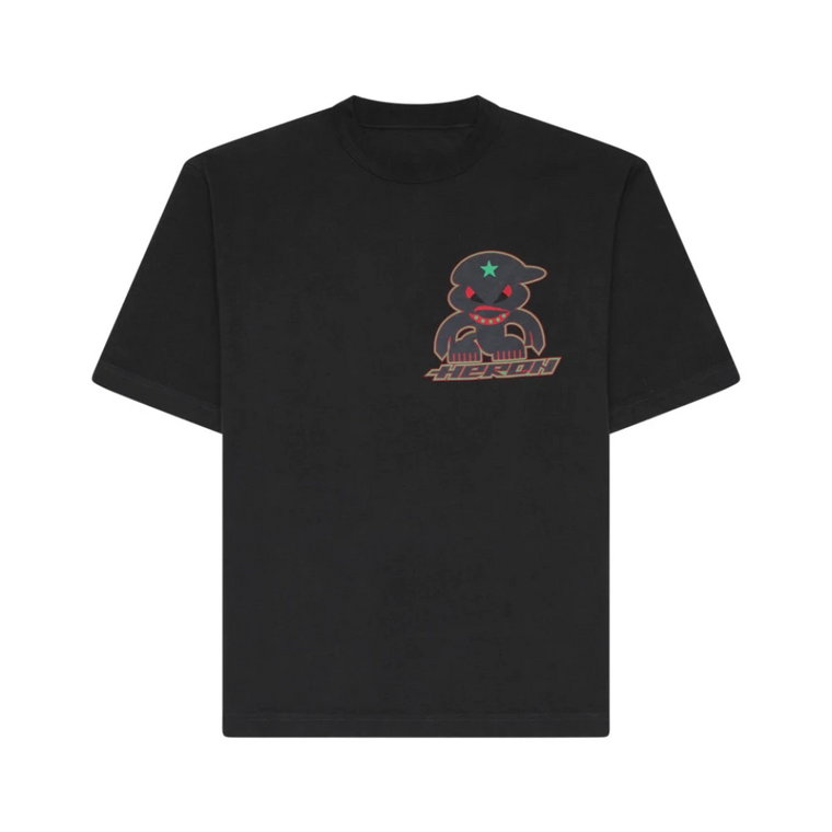 Koszulka z Krótkim Rękawem Monster - Czarny/Ciemnoszary Heron Preston