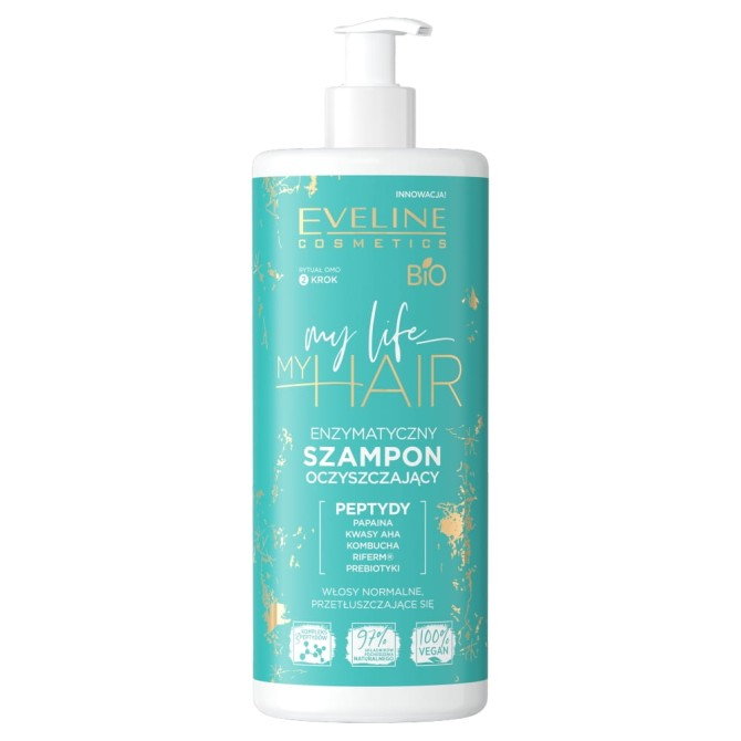 Eveline Cosmetics My Life My Hair enzymatyczny szampon oczyszczający 400ml