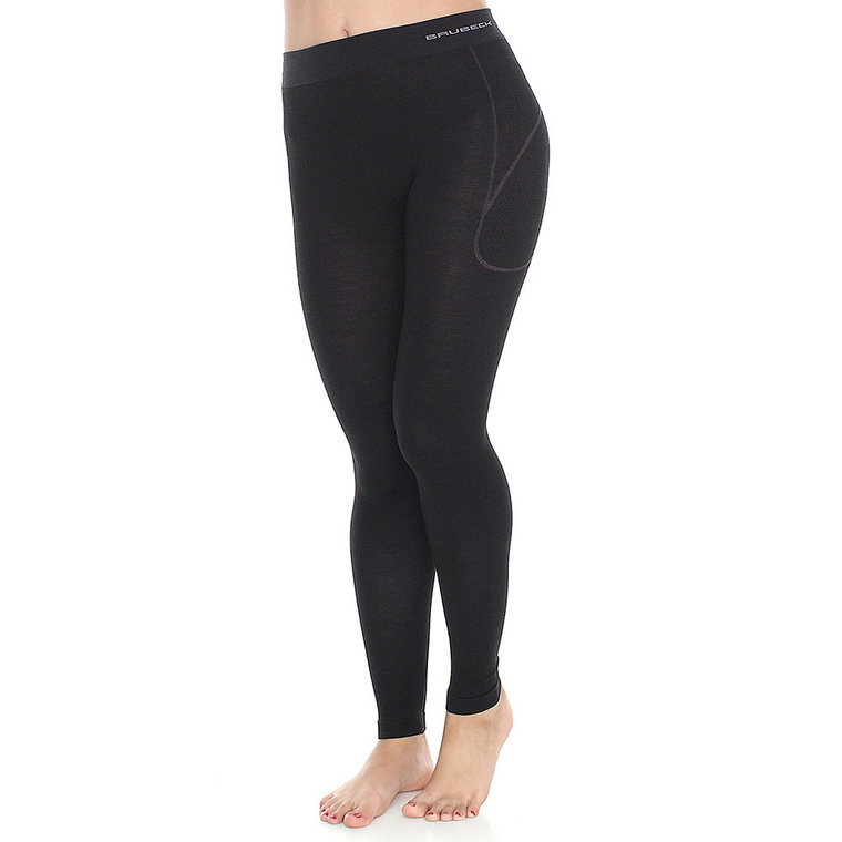 Legginsy damskie Brubeck Active Wool LE11700 black  - S