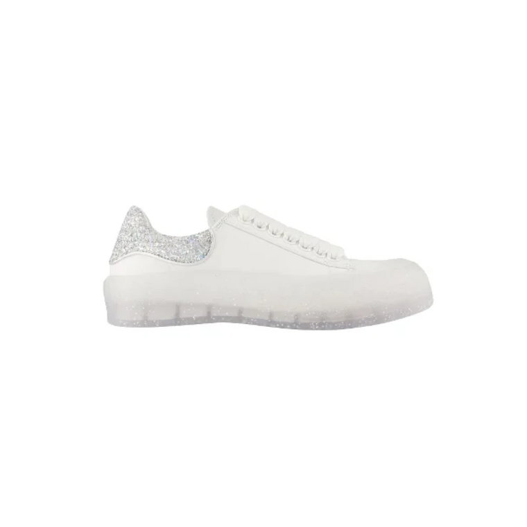 Białe Skórzane Sneakersy - Stylowe i Wygodne Alexander McQueen