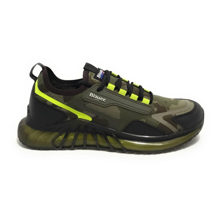 Męskie buty do biegania Crush w kolorze wojskowej zieleni Blauer