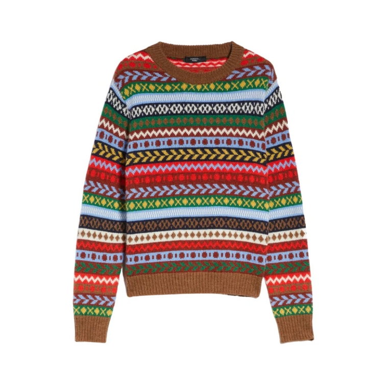 Sweter o Okrągłym Dekolcie, Klasyczna Kolekcja Max Mara