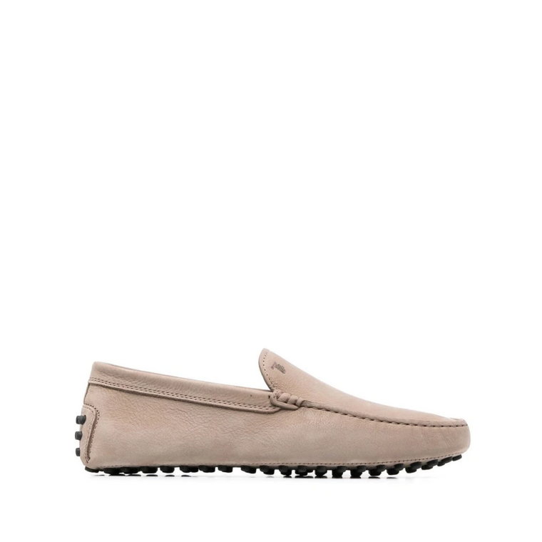 Beżowe Slip-On Sneakersy z Zamszu Tod's