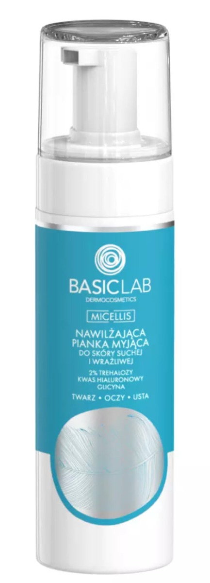 Basiclab - Nawilżająca pianka myjąca do skóry suchej i wrażliwej 150ml