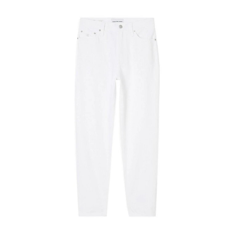 Wysokiej jakości białe mom jeans Calvin Klein