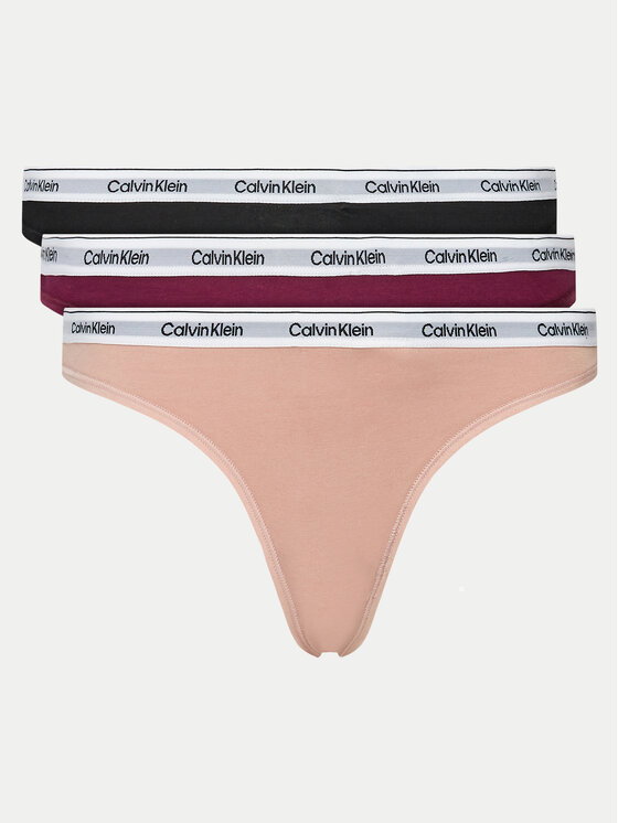 Komplet 3 par stringów Calvin Klein Underwear