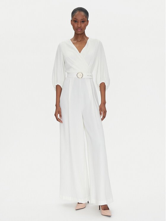 Rinascimento Kombinezon CFC0122546003 Biały Regular Fit - Lamoda.pl