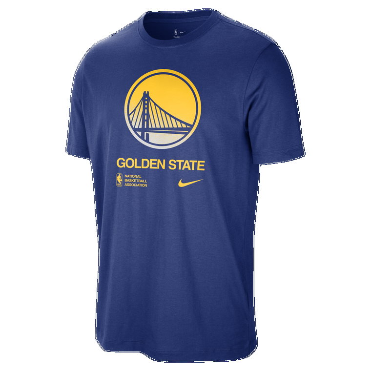 T-shirt męski Nike NBA Golden State Warriors Courtside - Niebieski