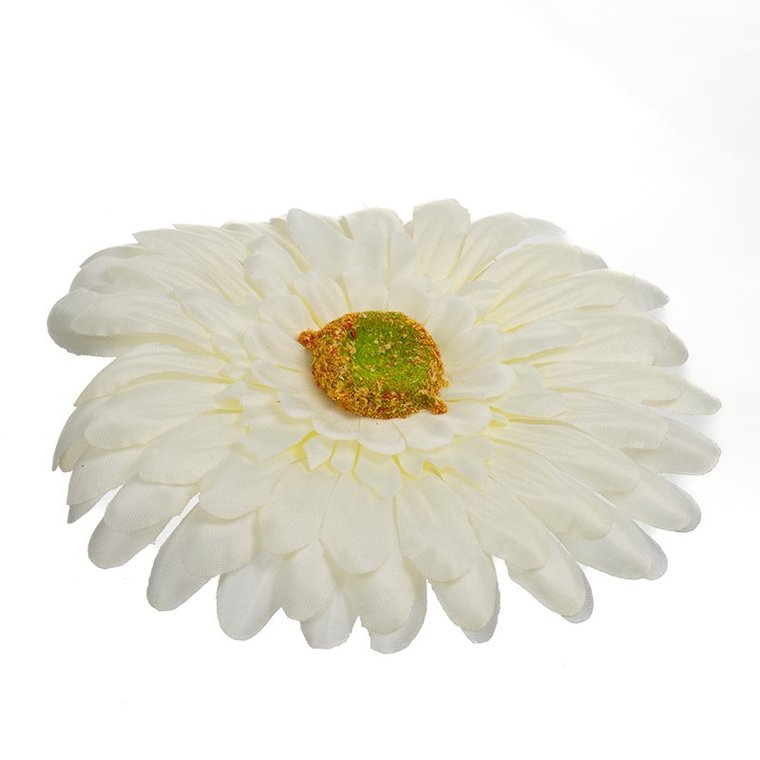 Gerbera wyrobowa 15cm O27-007 C1 sztuczna główka kremowa