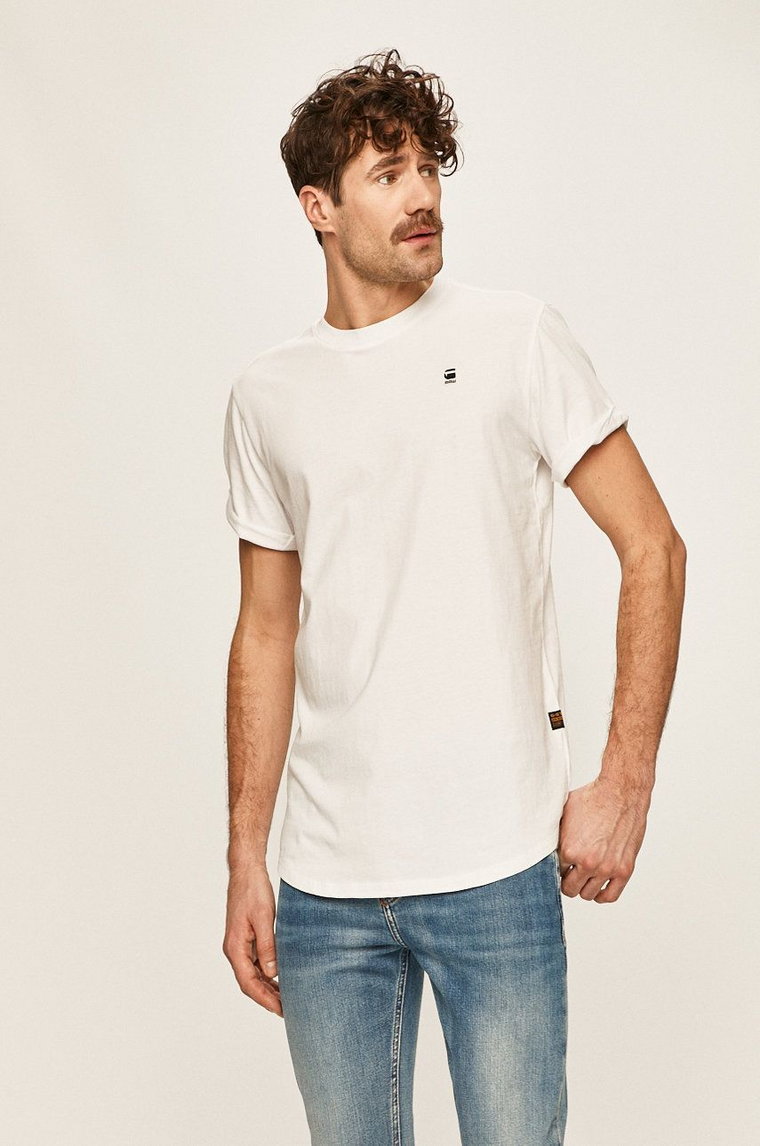 G-Star Raw t-shirt bawełniany D16396.B353 kolor biały