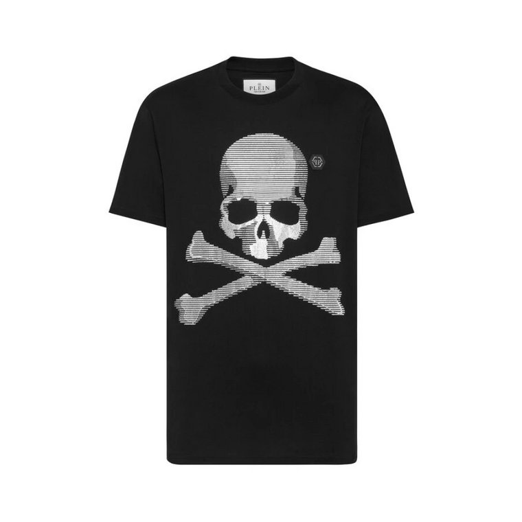 Oryginalna bawełniana koszulka z kryształowym Skull & Bear Philipp Plein