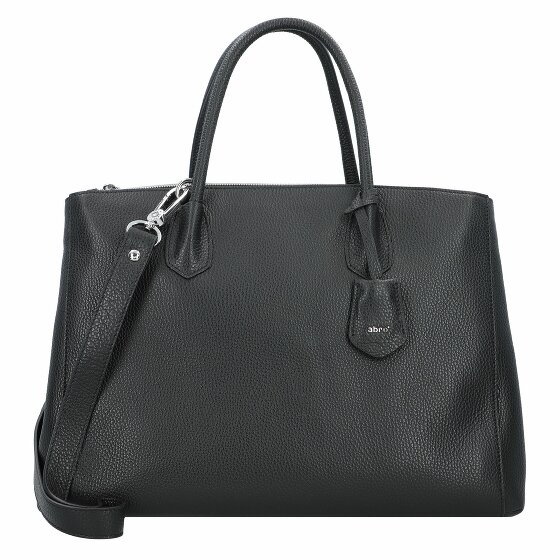 abro Adria Shopper Bag Skórzany 41 cm Komora na laptopa black-nickel