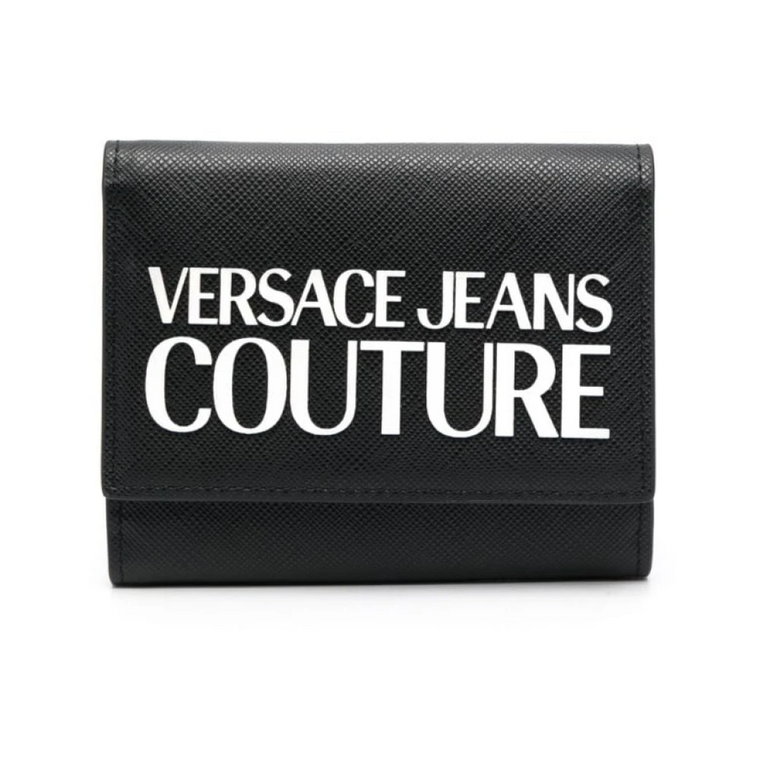 Czarne Portfele - Stylowy Design Versace Jeans Couture