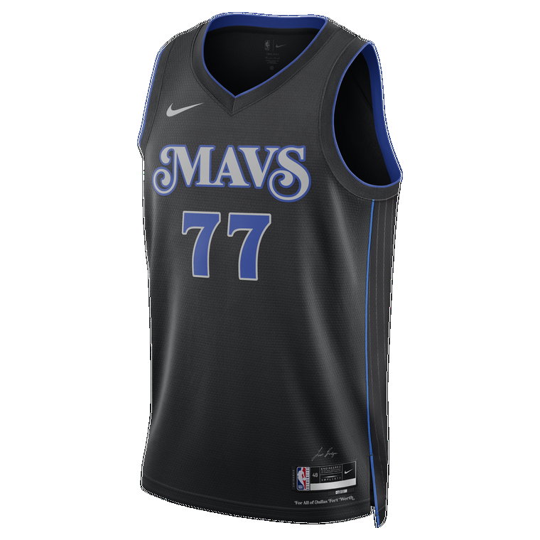 Koszulka męska Nike Dri-FIT NBA Swingman Dallas Mavericks City Edition 2023/24 - Czerń