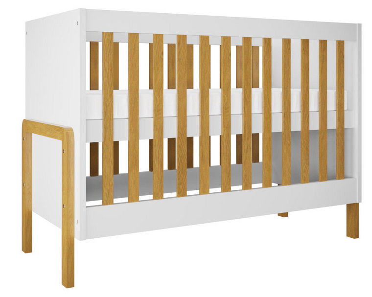 Białe nowoczesne łóżeczko niemowlęce - Benny 7X