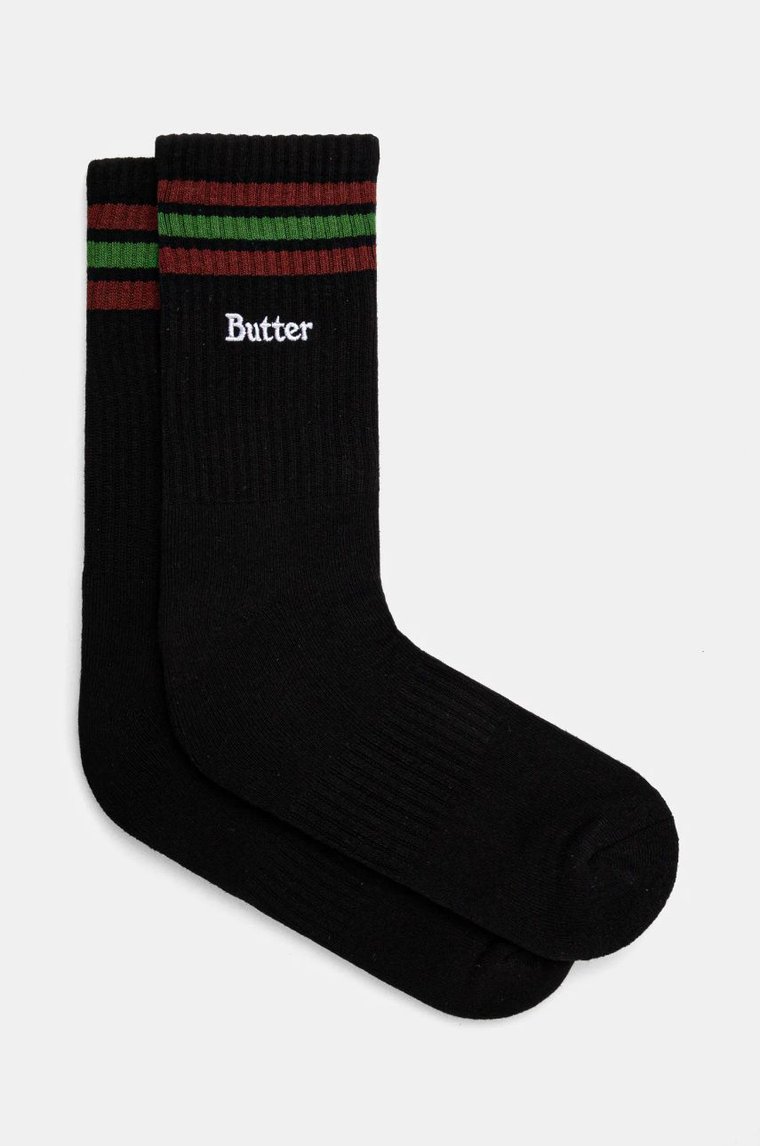 Butter Goods skarpetki Stripe Socks męskie kolor czarny BG243912