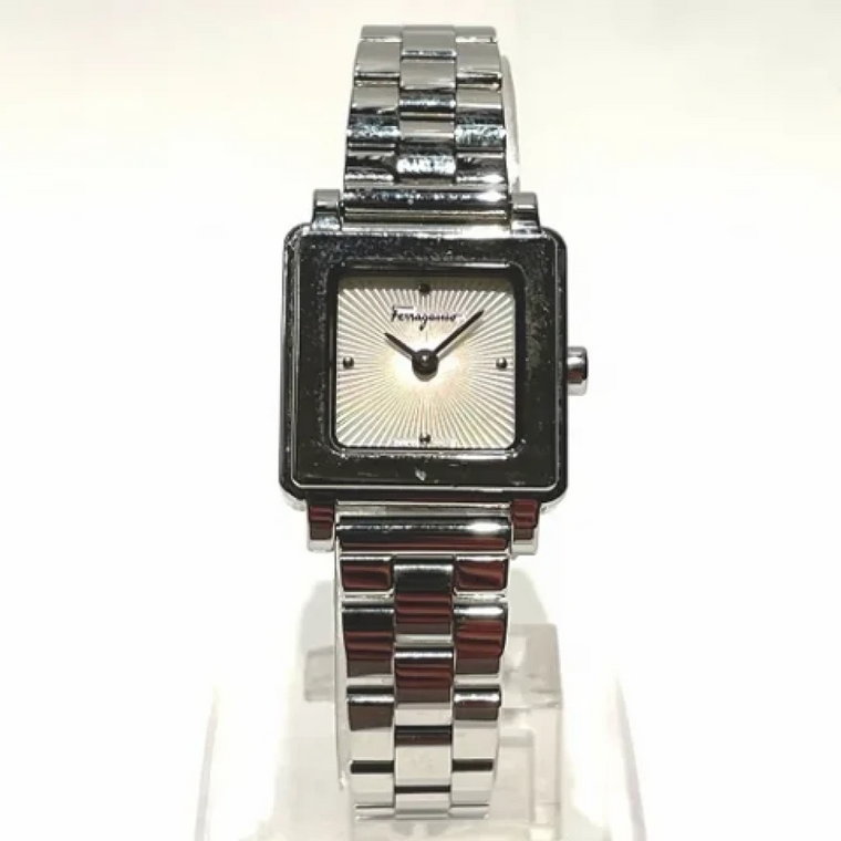 Pre-owned Metal watches Salvatore Ferragamo Pre-owned
