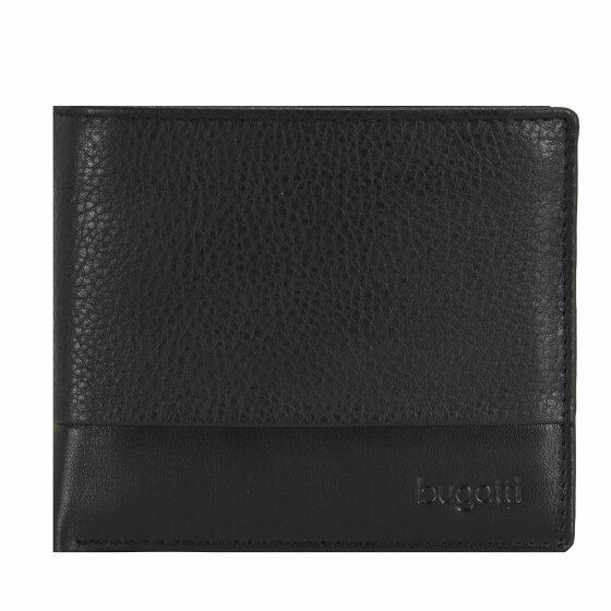 bugatti Atlanta Wallet Leather 11 cm schwarz