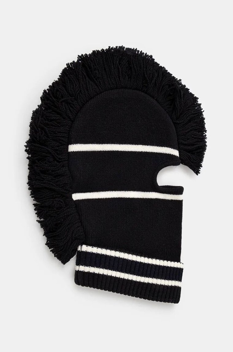 AMBUSH kominiarka Fringe Knit Balaclava kolor czarny BMLC001F24KNI0011031