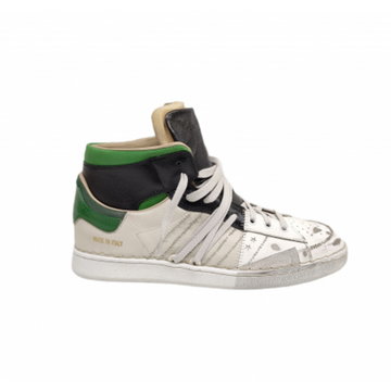 Hidnander, sneakers montantes the Cage cuir spoiler Boston Hc2Ms175100-933 Biały, male,