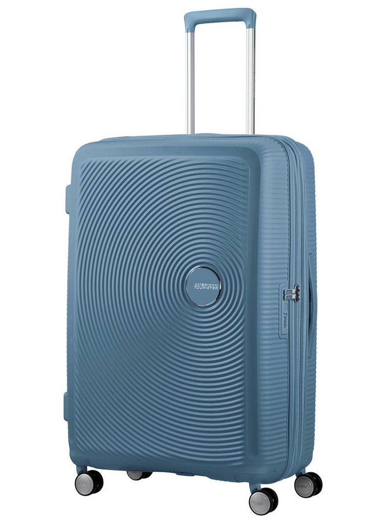 Walizka duża poszerzana American Tourister Soundbox - stone blue