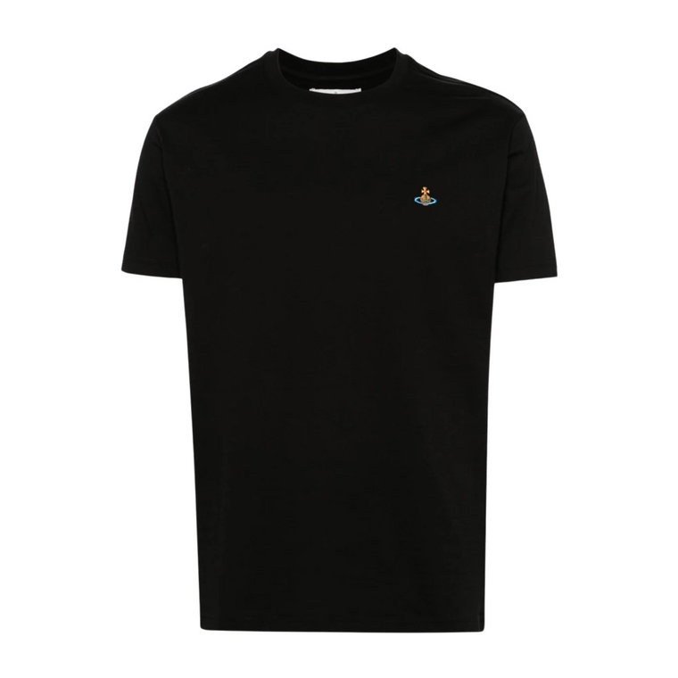 Czarne koszulki i pola z logo Orb Vivienne Westwood