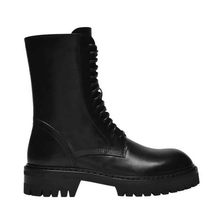 Alec Boots in Czarny Leather Ann Demeulemeester