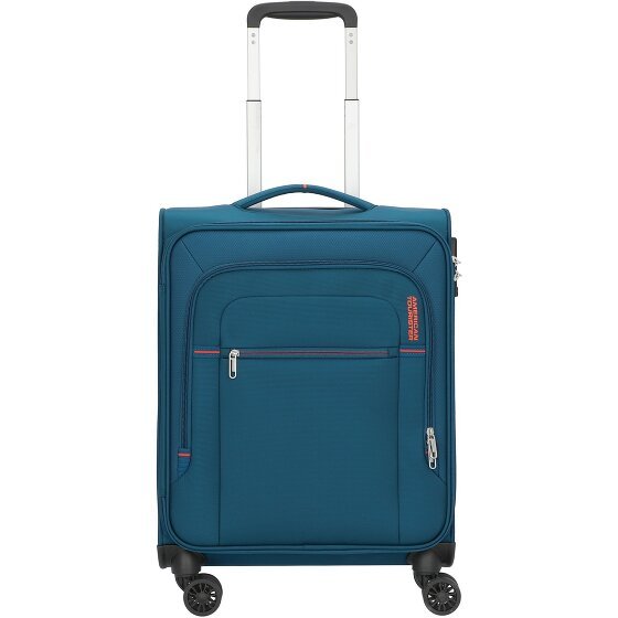 American Tourister Crosstrack Wózek kabinowy 4-kołowy 55 cm navy/orange