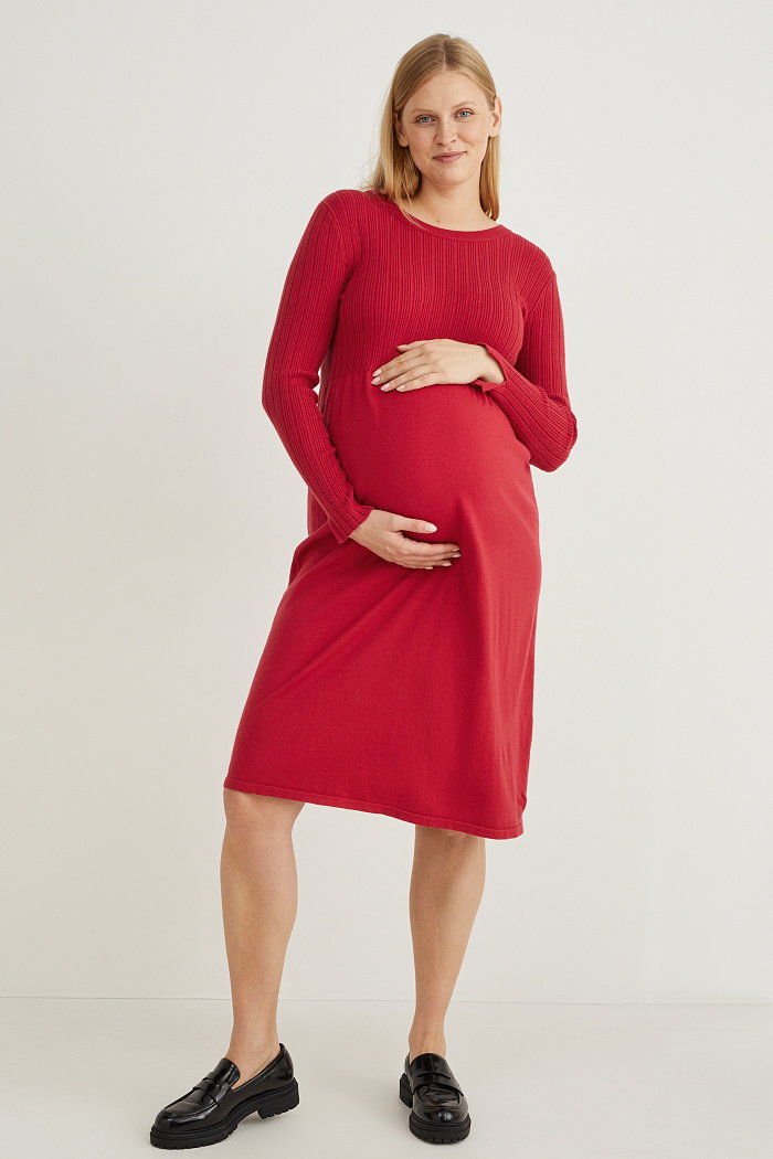 C&A Sukienka ciążowa, Czerwony, Rozmiar: XL
