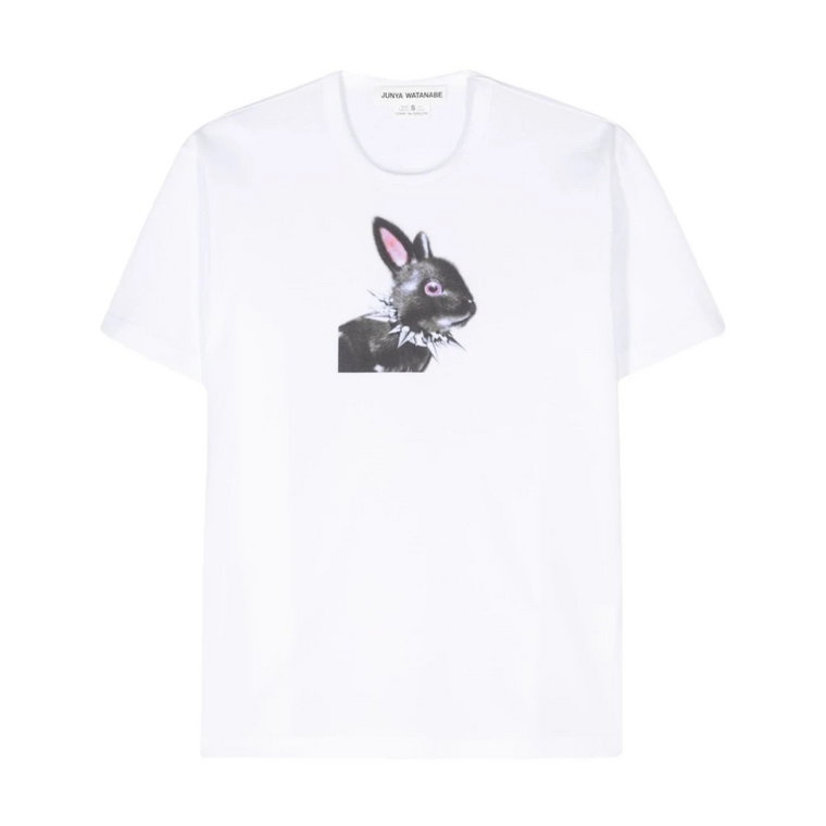 T-shirt z nadrukiem królika Junya Watanabe