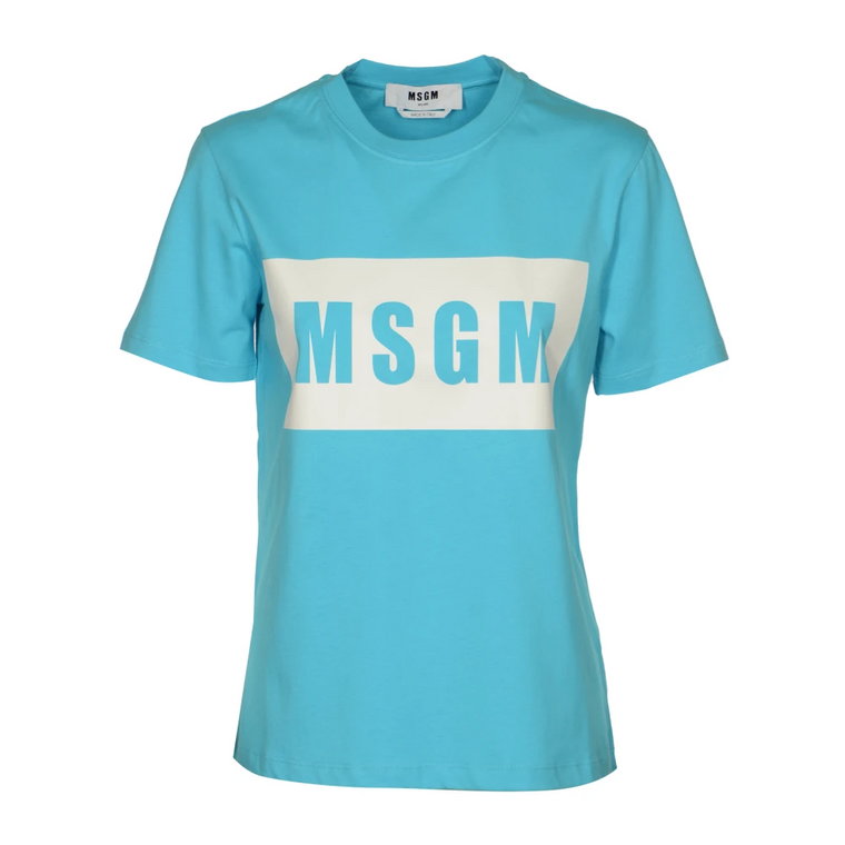 Niebieskie T-shirty i Pola Kolekcja Msgm