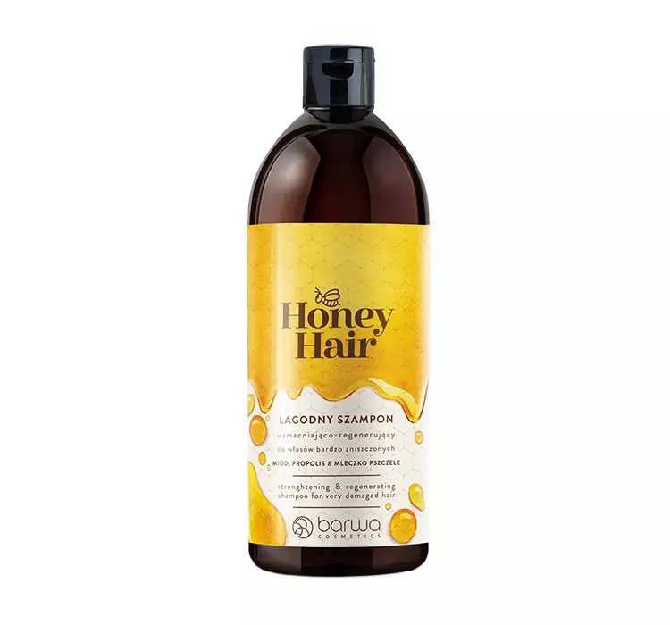 BARWA HONEY HAIR ŁAGODNY SZAMPON DO WŁOSÓW BARDZO ZNISZCZONYCH 480ML