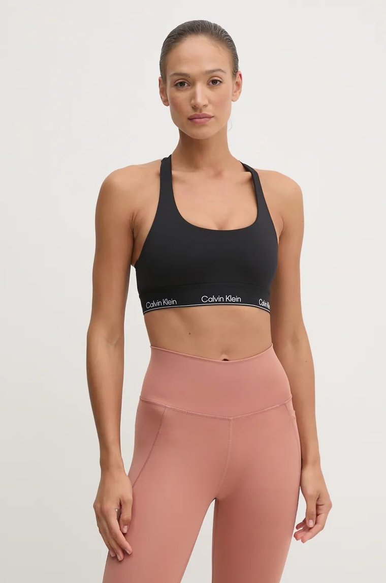 Calvin Klein Performance biustonosz sportowy kolor czarny 00GWF4K227