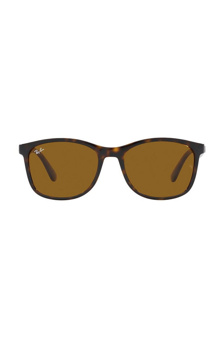 Ray-Ban okulary przeciwsłoneczne 0RB4374.710/3356 męskie kolor brązowy