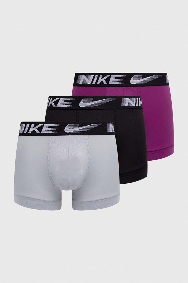 Nike bokserki 3-pack męskie kolor szary 0000KE1156