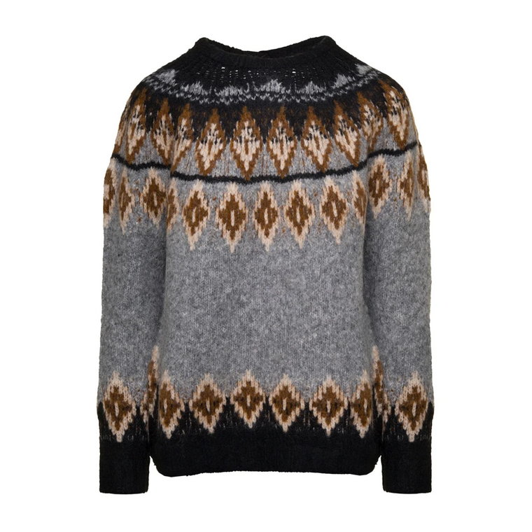 Sweter z okrągłym dekoltem Semicouture
