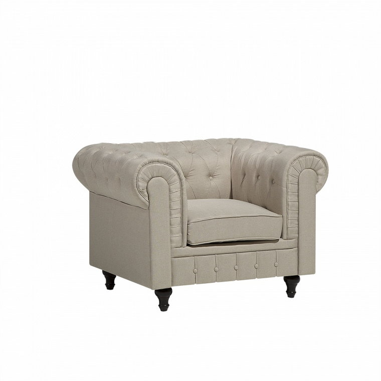 Fotel tapicerowany beżowy Vento duży BLmeble kod: 4260624114224