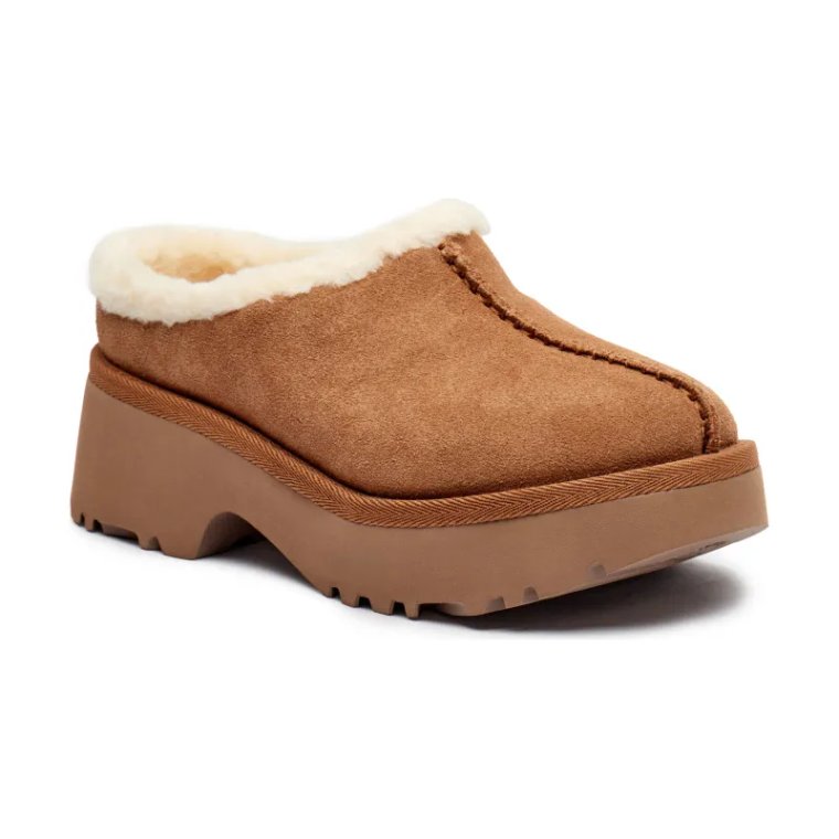 UGG Skórzane mule NEW HEIGHTS COZY